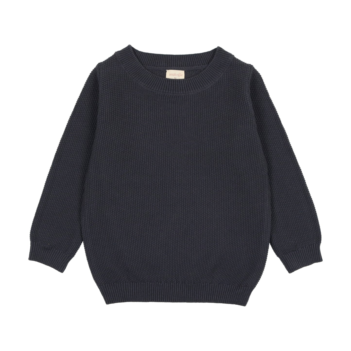 Crewneck Sweater Long Sleeve- Off Navy