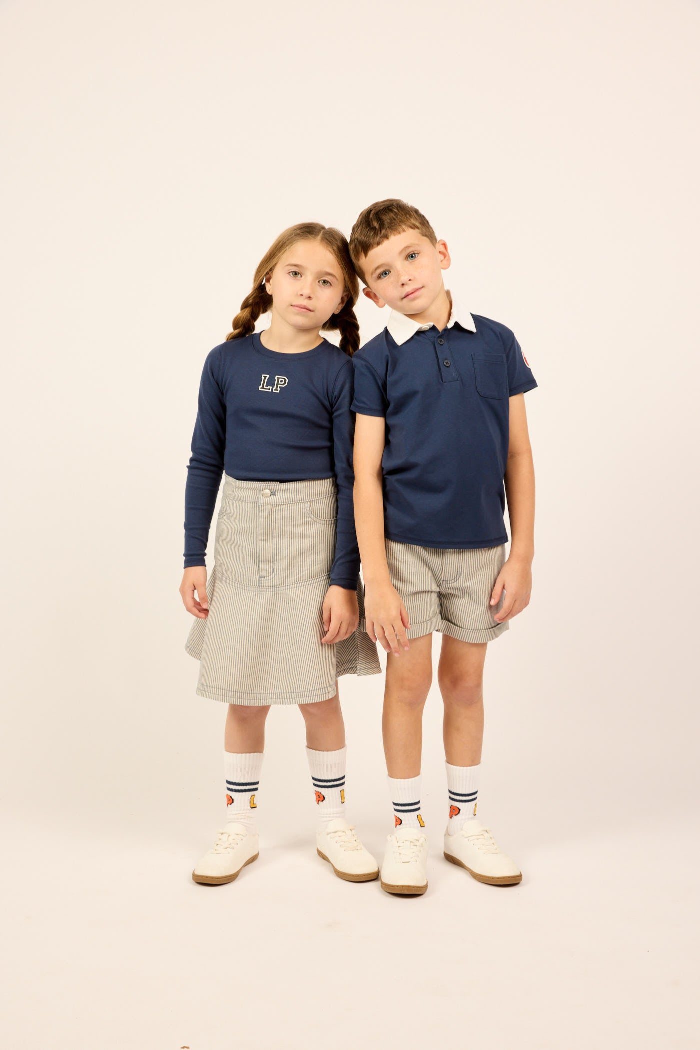 Blue Stripe Denim Boys Shorts