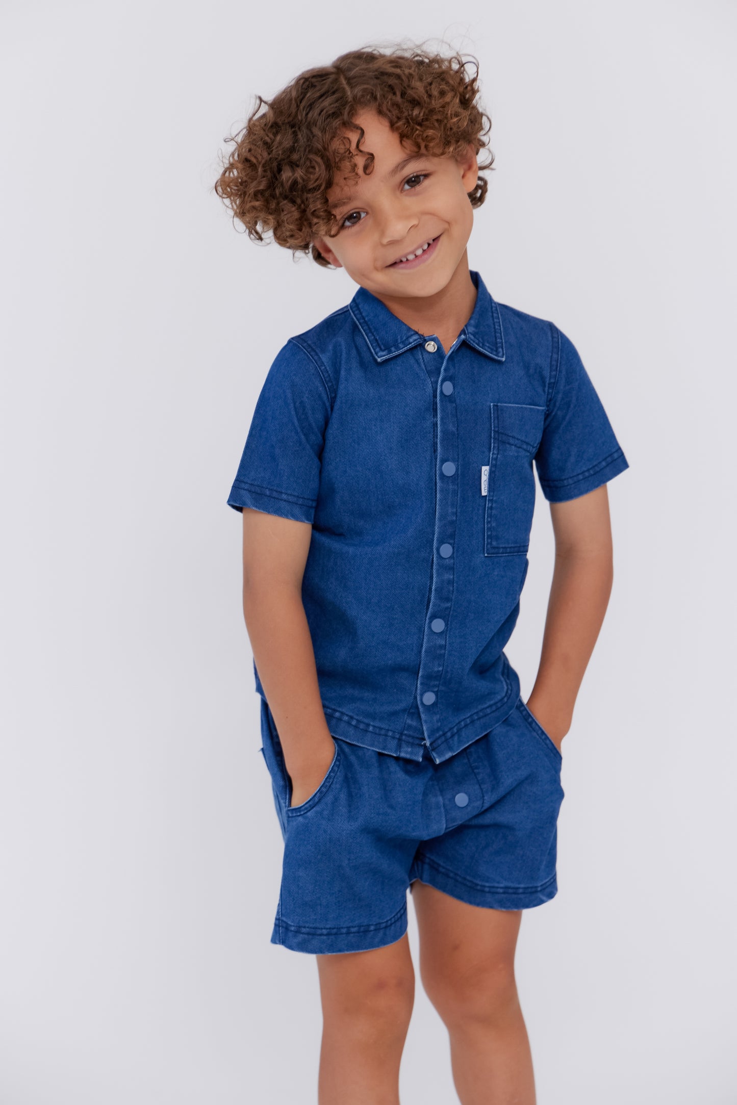 Blue Edge Stitch Shirt