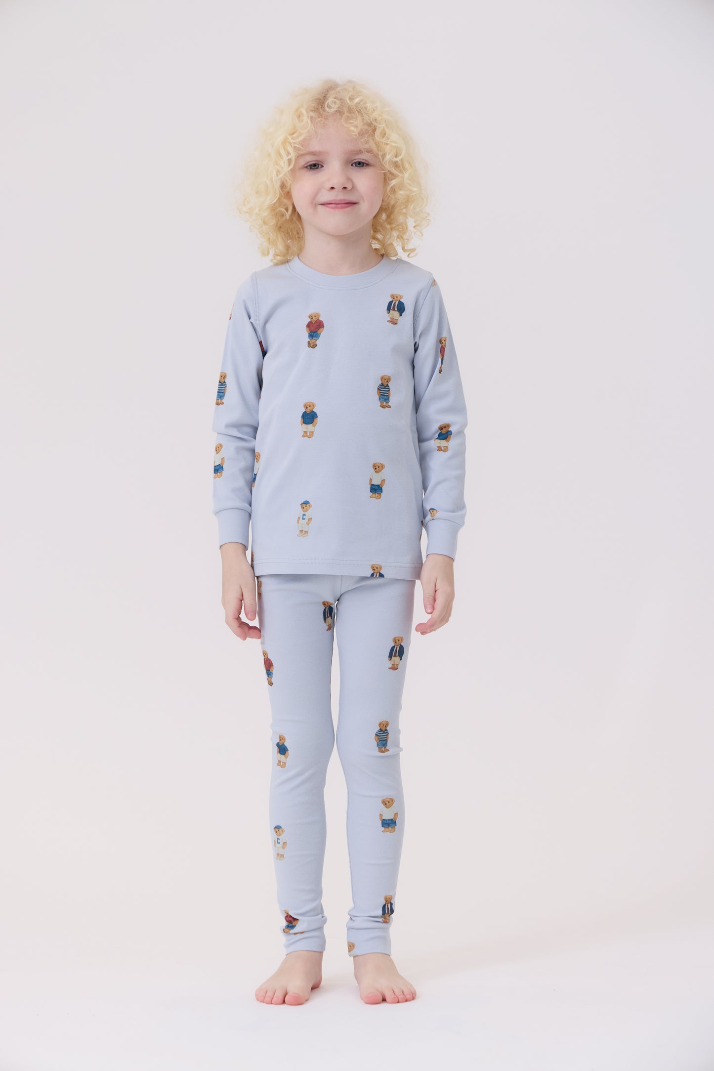 Teddy Crewneck Set - Light Blue