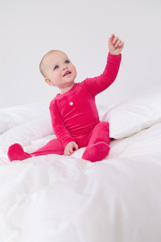 Classic Varsity Romper - Pink