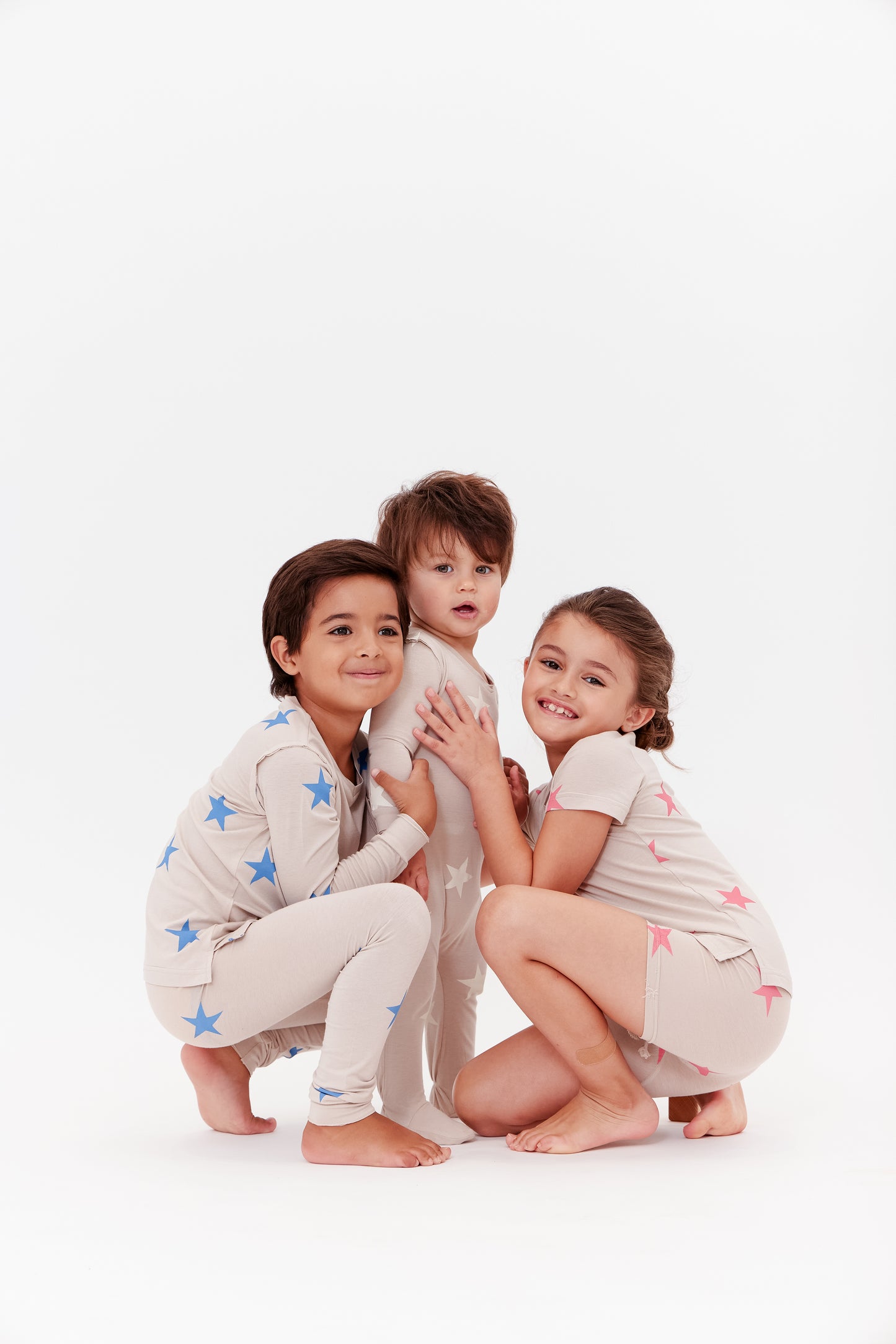 Pink Star Lounge Shorts Set