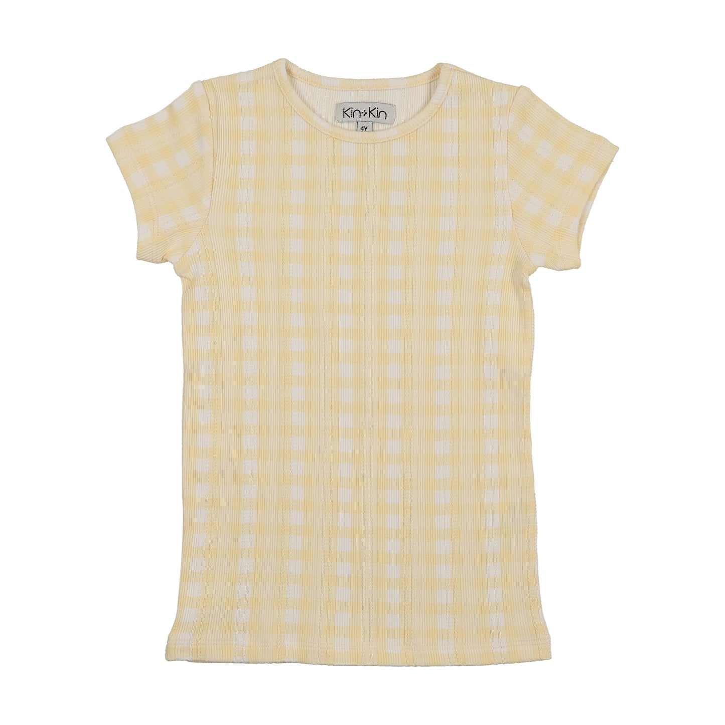 Printed Short Sleeve T-Shirt- Yellow
