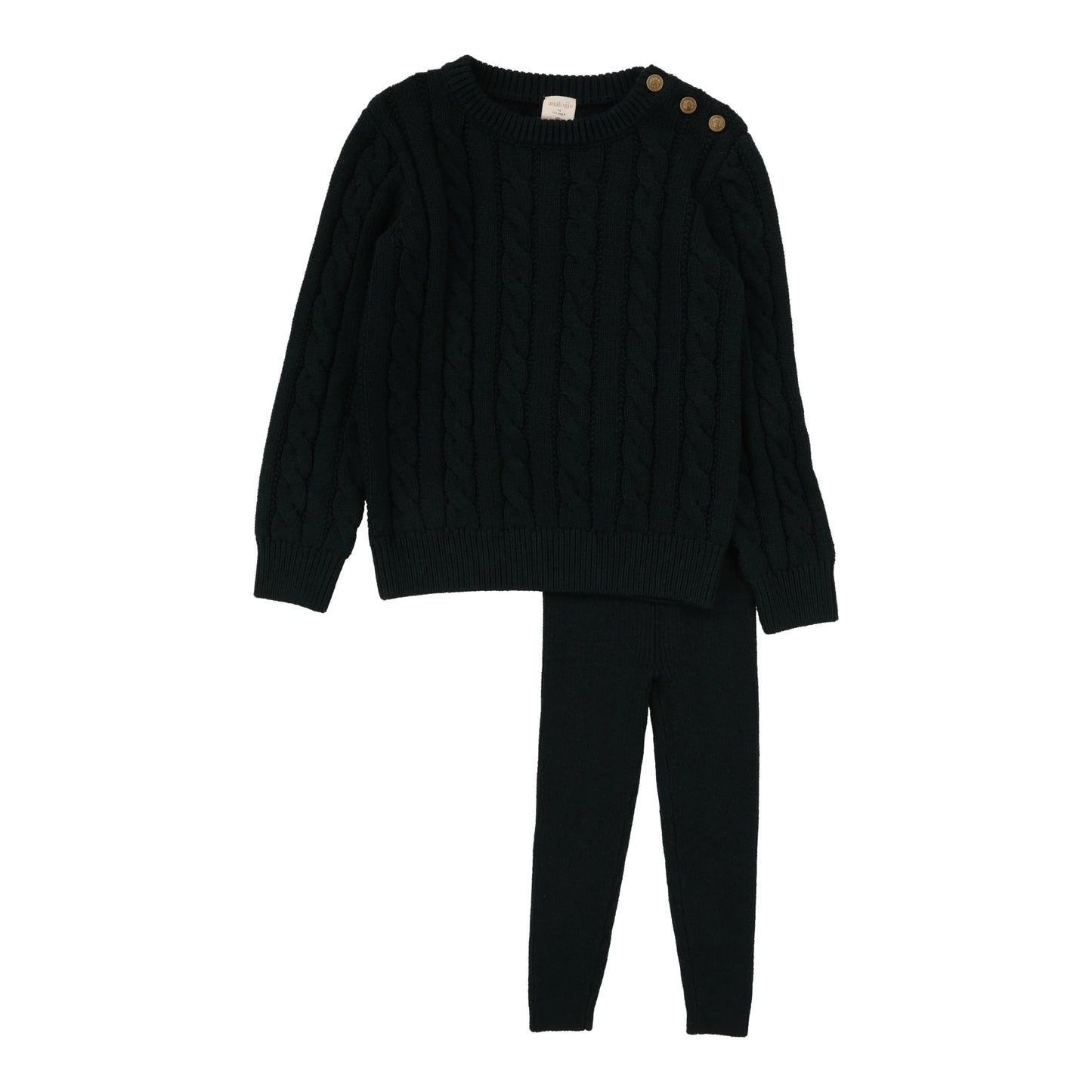 Cable Knit Set Hunter Green
