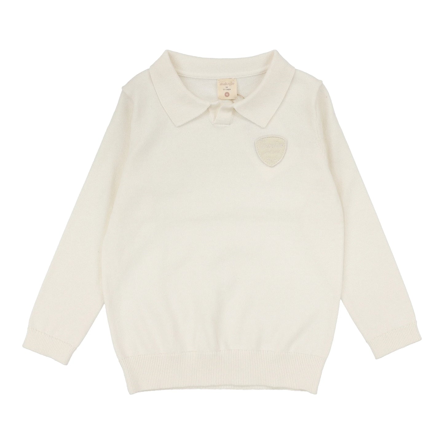 Knit Polo Cream