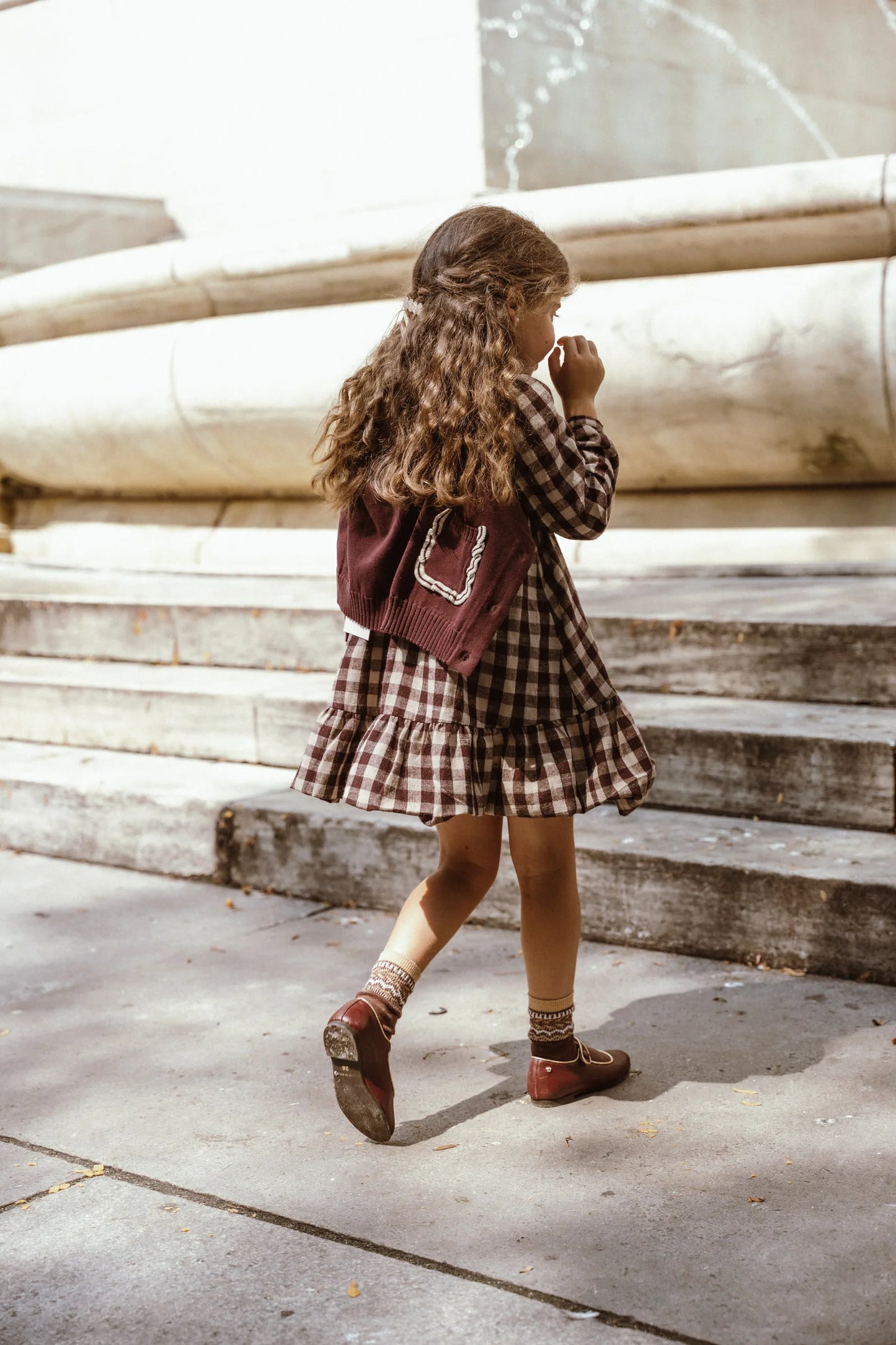 Burgundy Dress - Burgundy Plaid