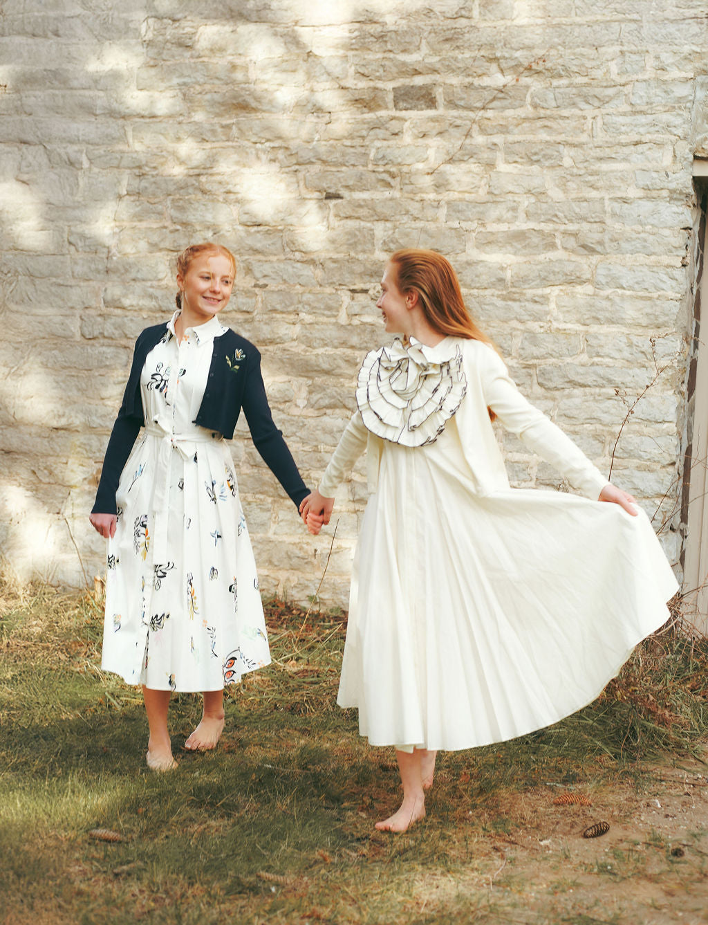 Ribbed Knit Embroidered Cardigan