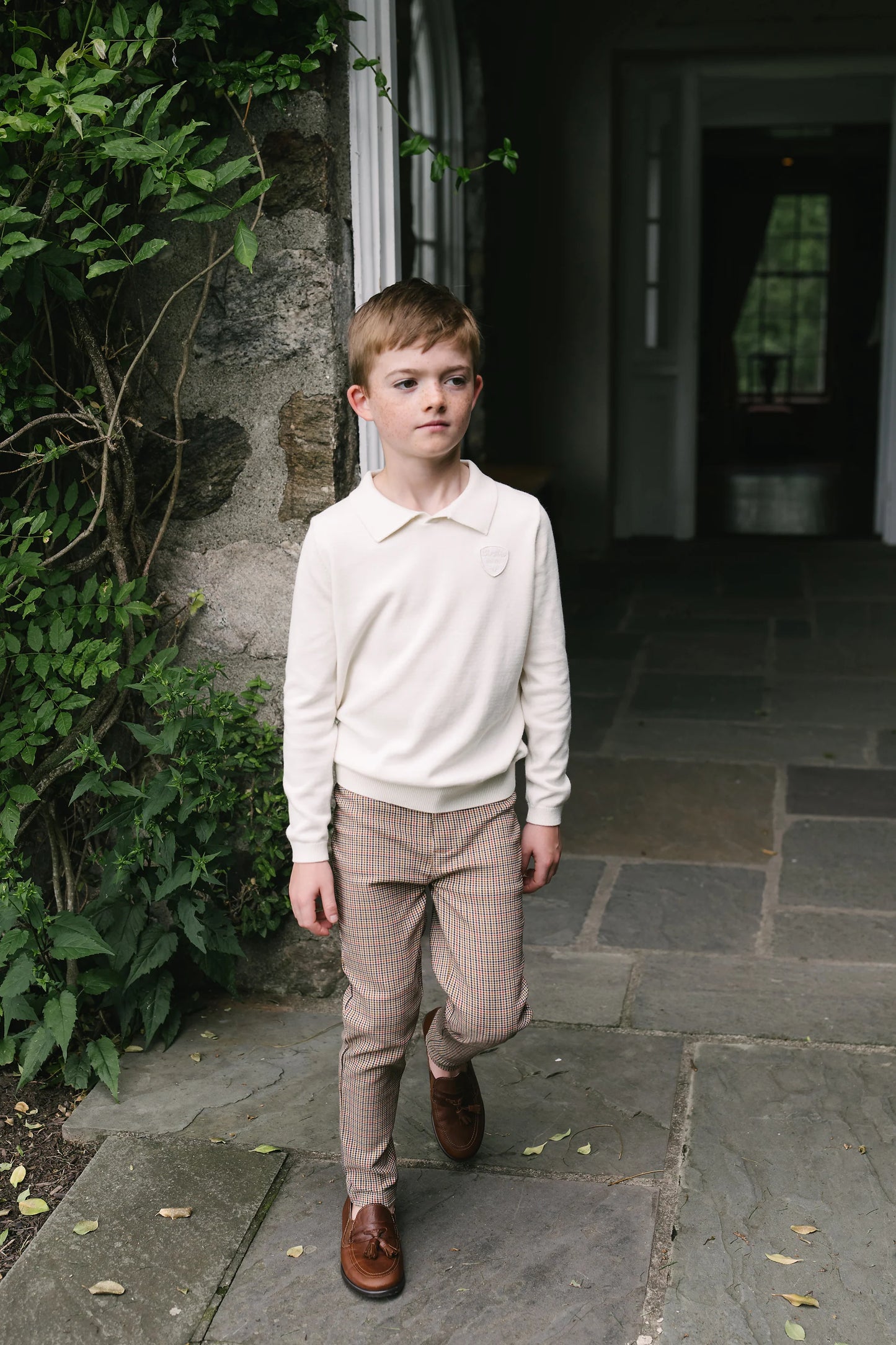 Knit Polo Cream