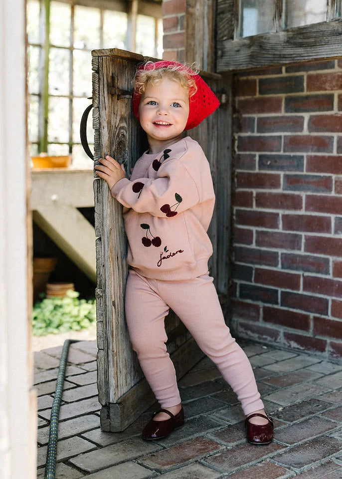 Cherry Patch Sweatshirt Set