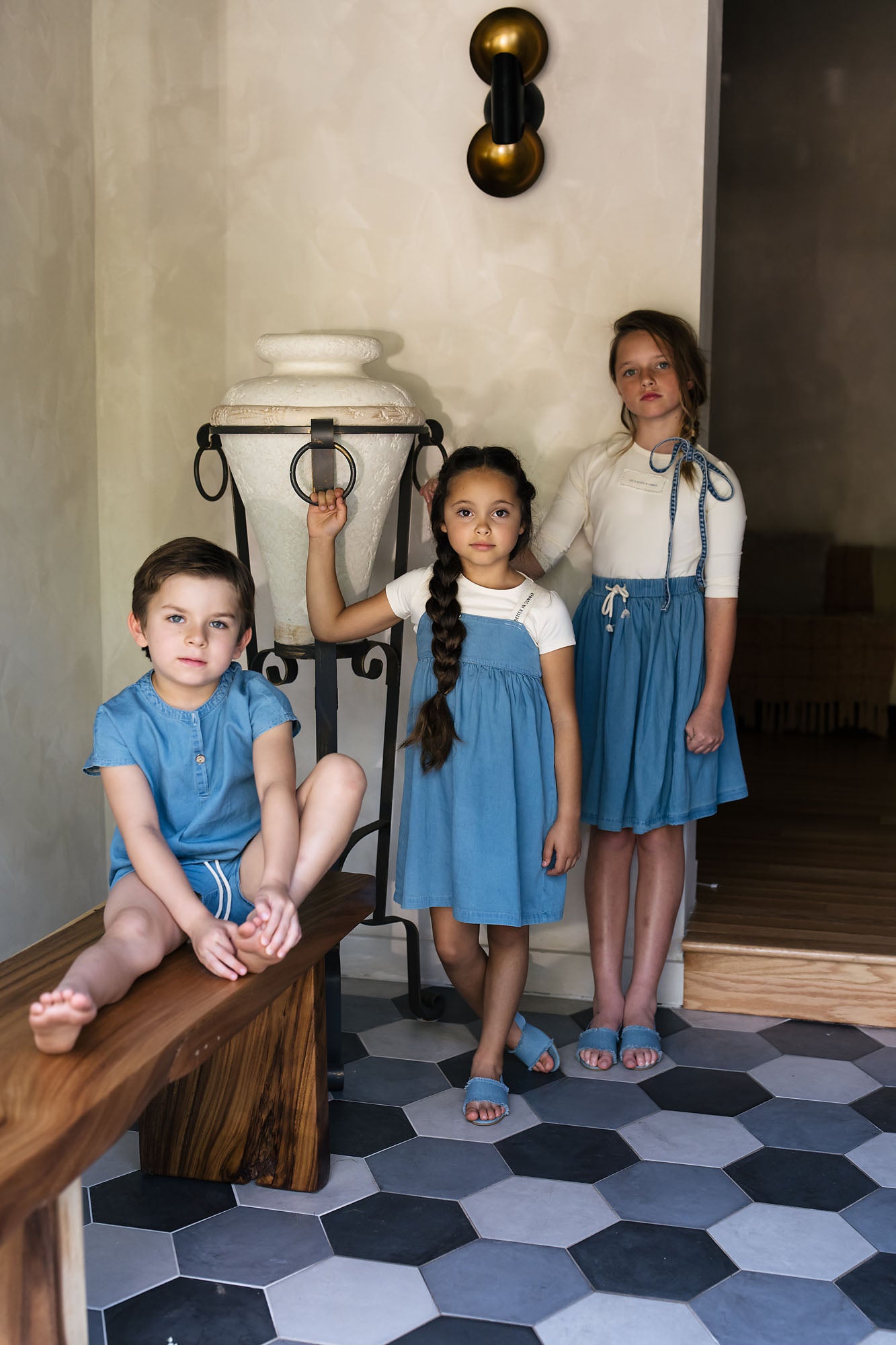 Dark Tencel Rope Shorts