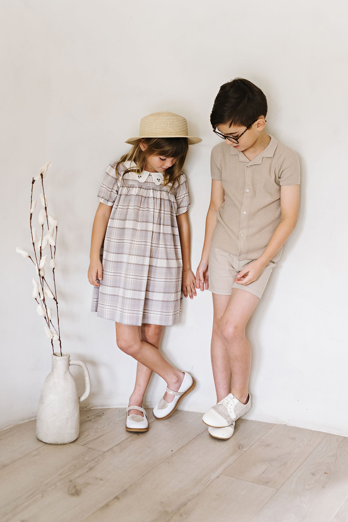 KNIT GRANDPA SHIRT- TAUPE