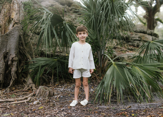 Seersucker Suit- Cream