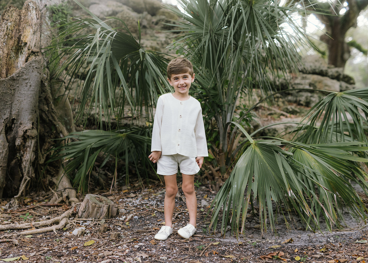 Seersucker Suit- Cream