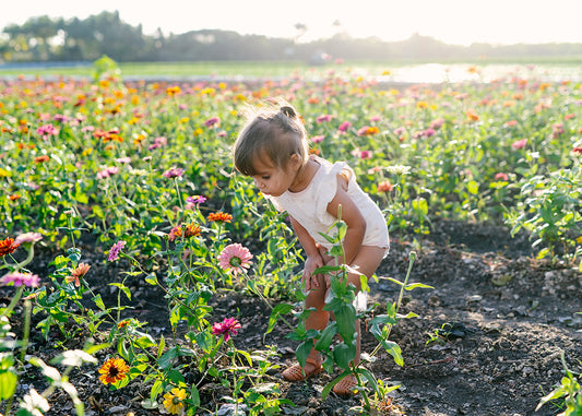 Multi Garden Romper Cream/Pink