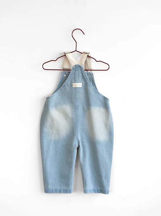Denim Bow Barrel Overalls