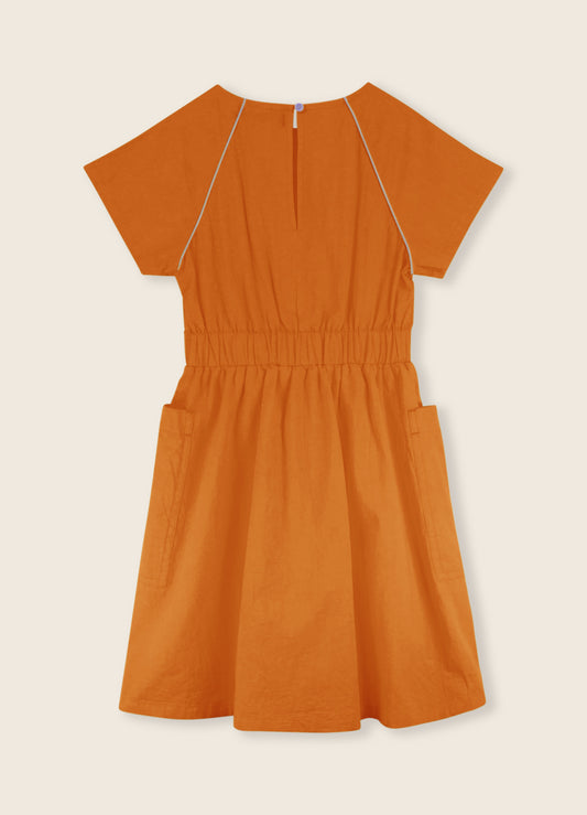 Poplin Dress Copper Tan