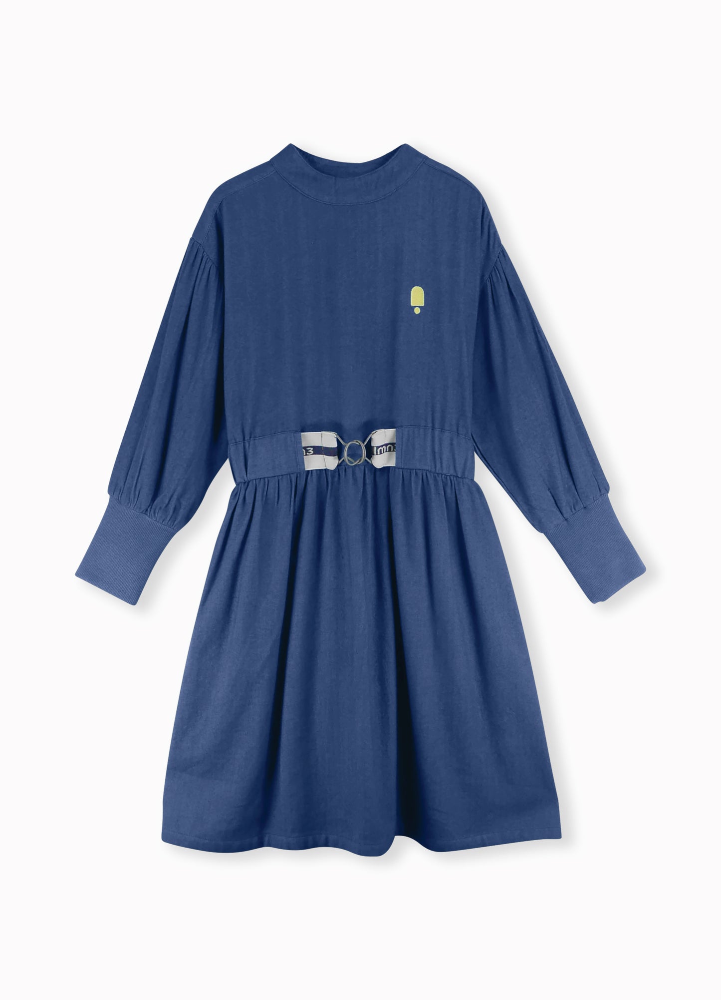 DRESS 1052 CHINE BLUE