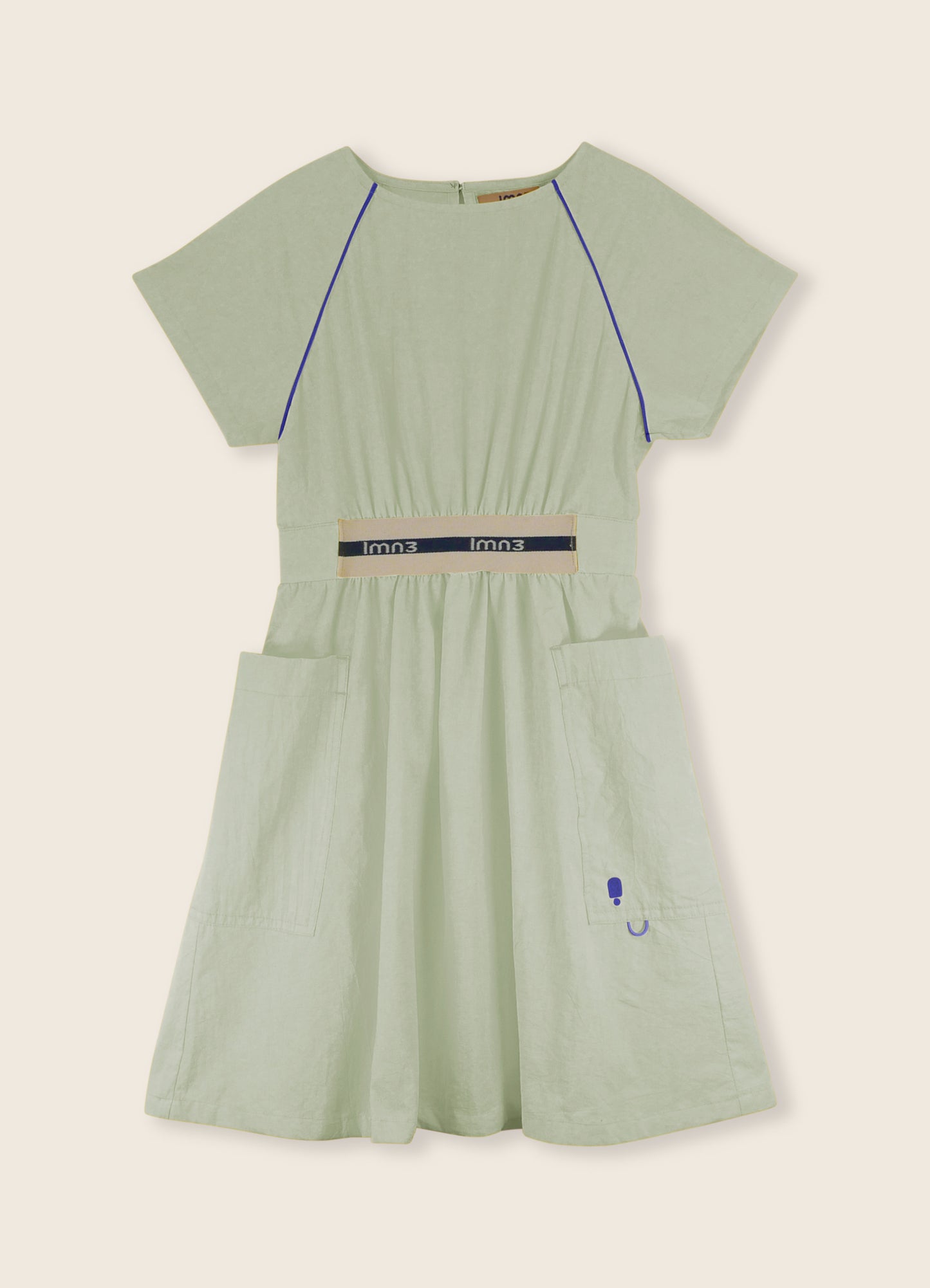 Poplin Dress Fog Green