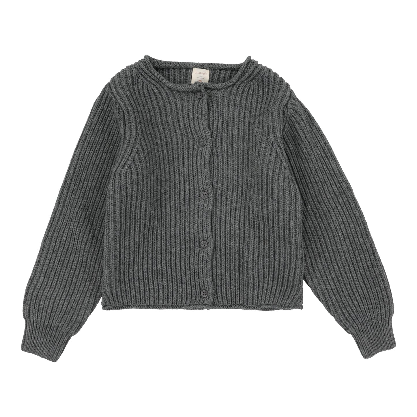 Knit Cardigan Mid Grey