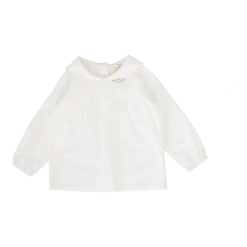 Toddler Girls Blouse - Winter White