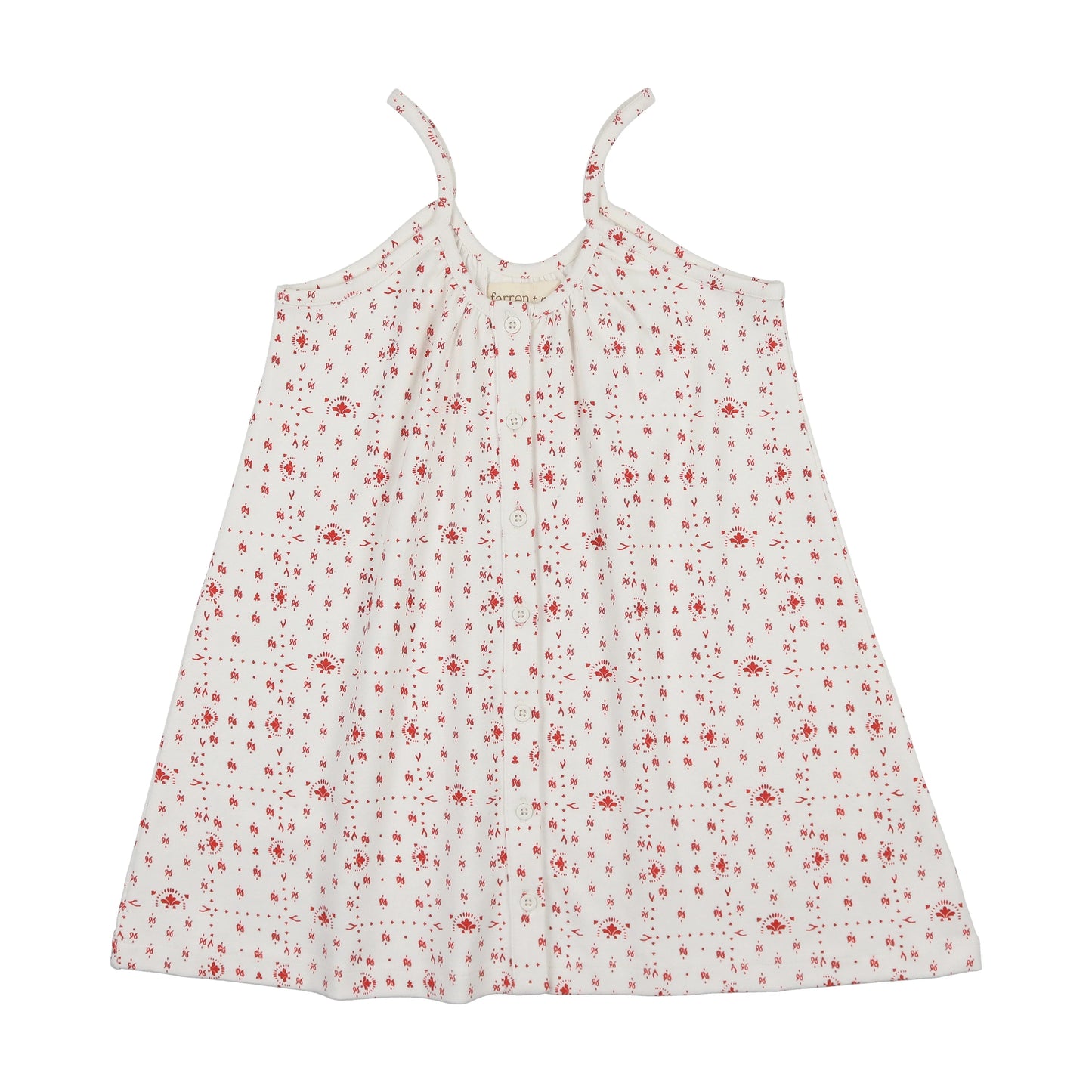 Tennis Jumper - Ecru Red