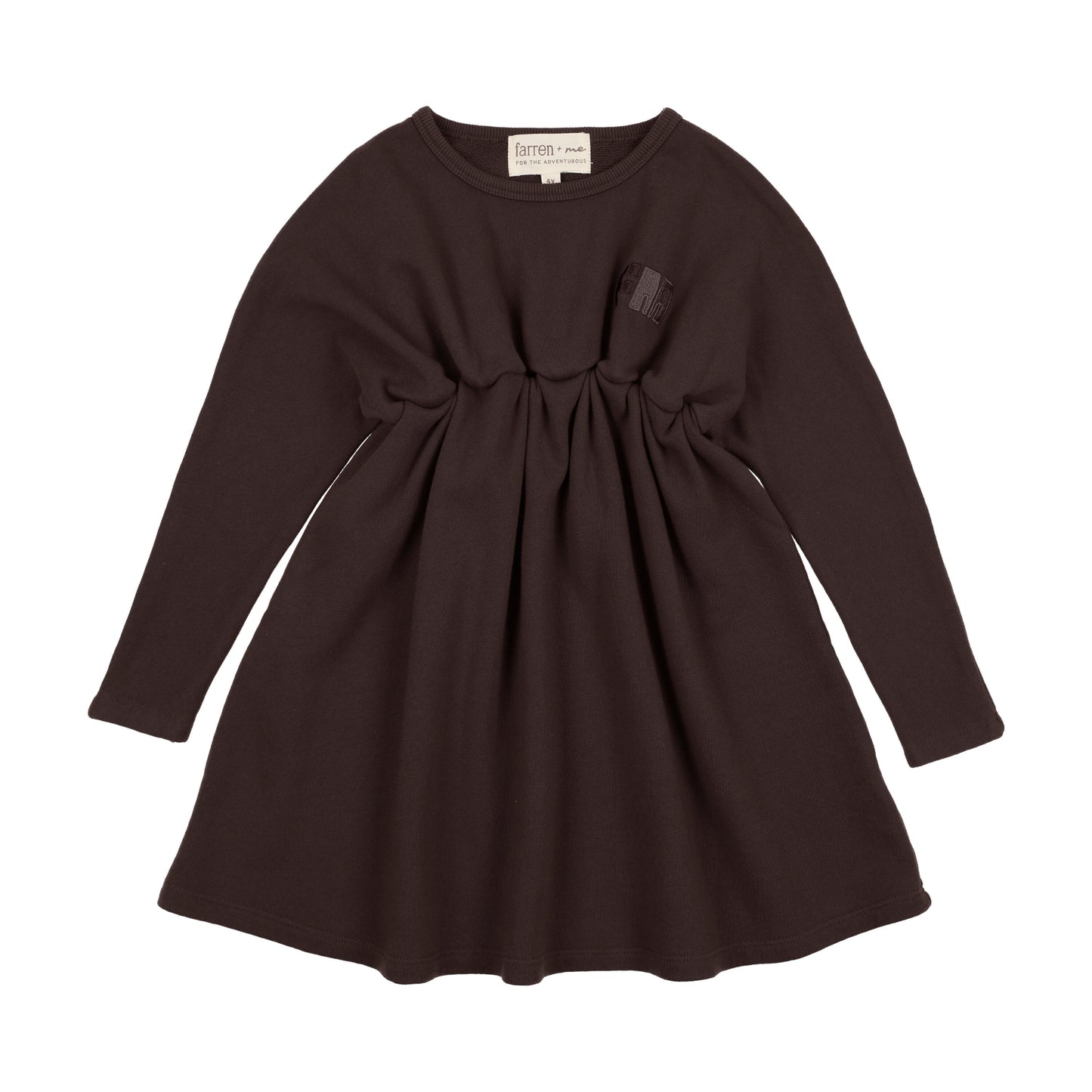 High Waisted Dress Washed Black