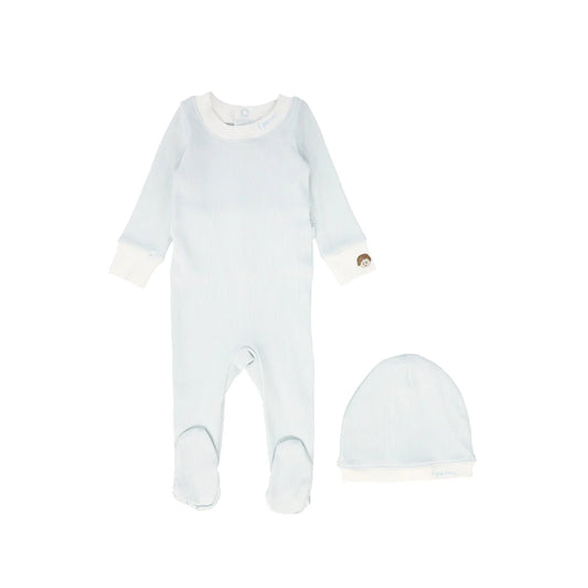 Boys Light Blue Baby Footie