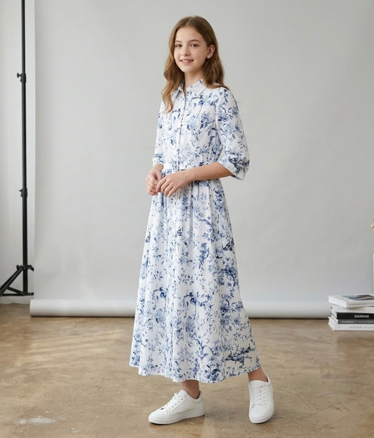 Floral Shirt Dress
