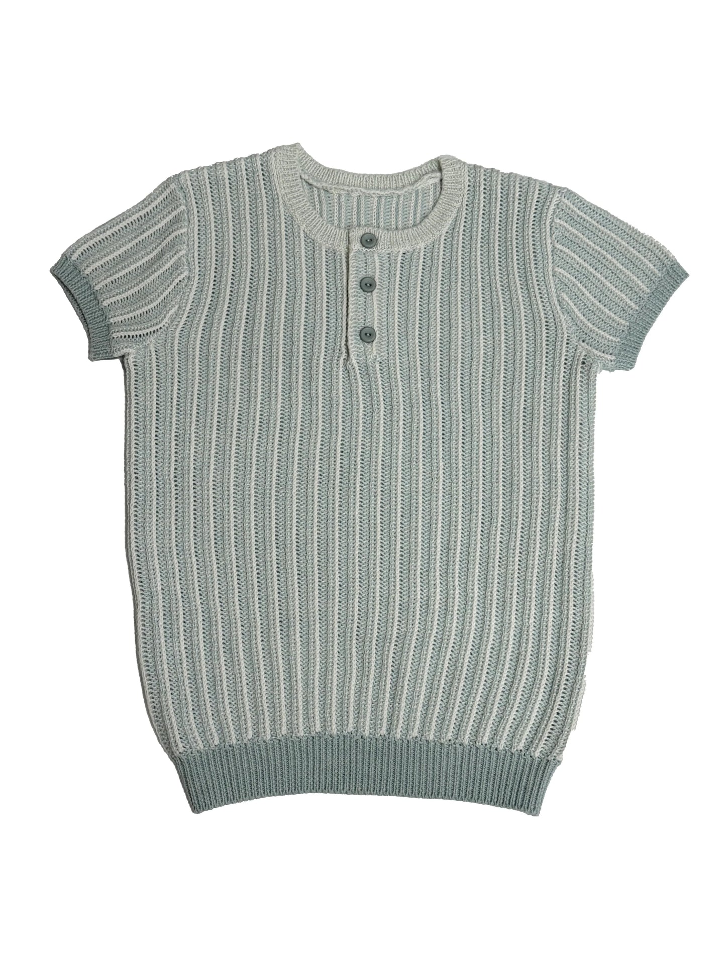 Sage Stripe Knit Sweater