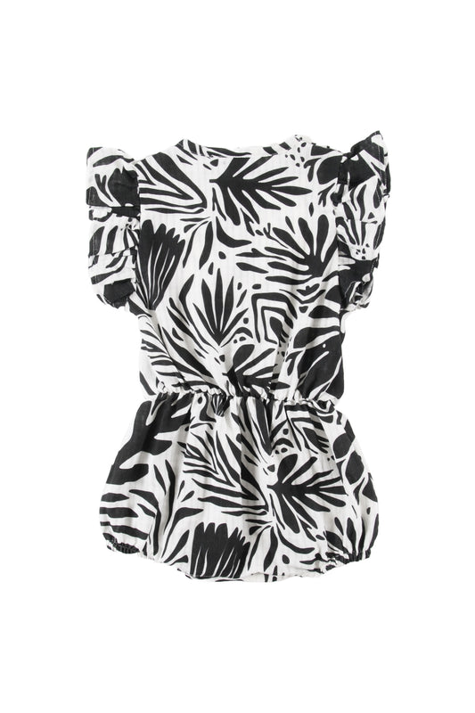 SURF Floral abstract AOP girl Romper