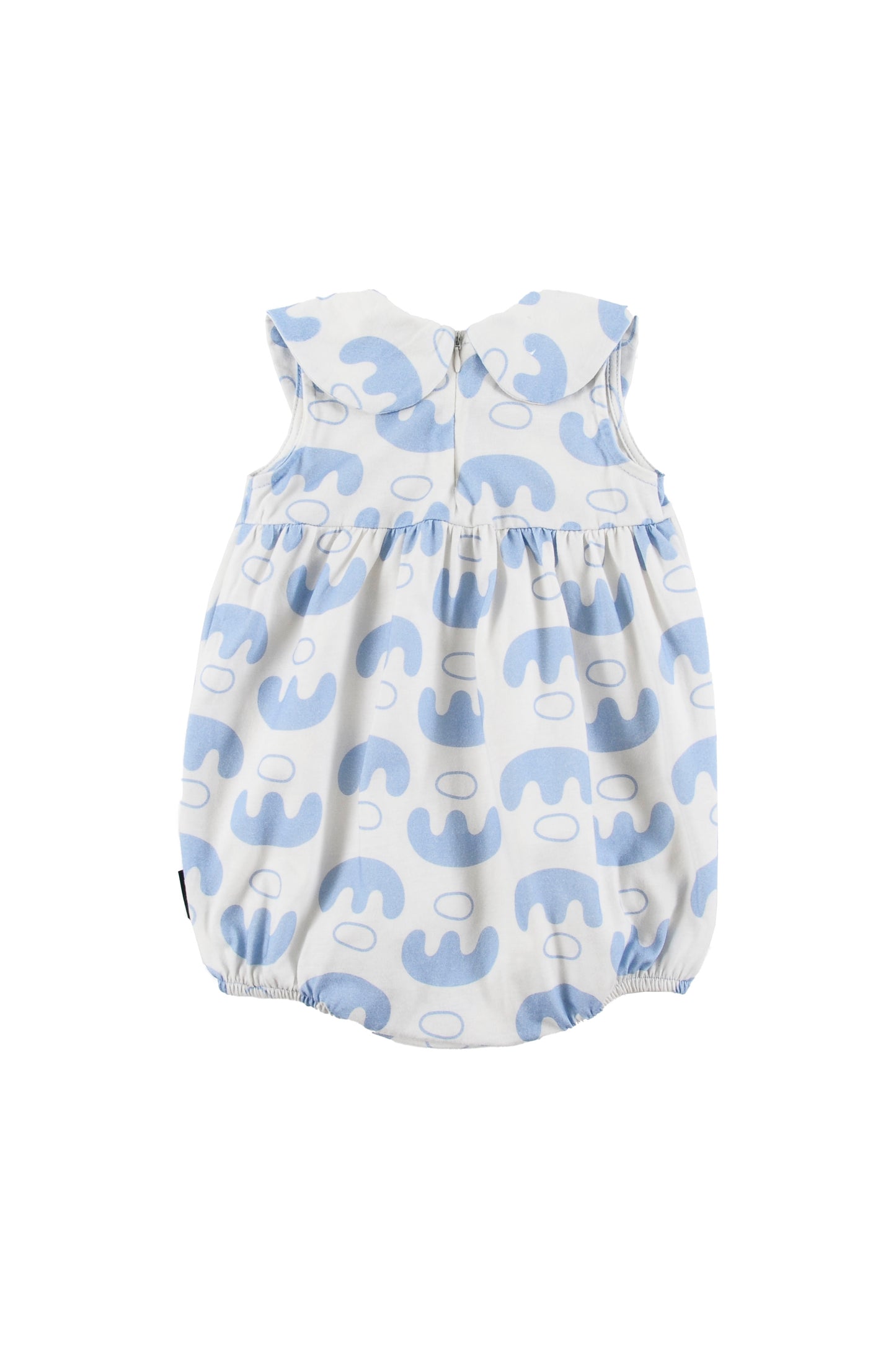 SPLENDID ABSTRACT BOAT AOP ROMPER COLLAR