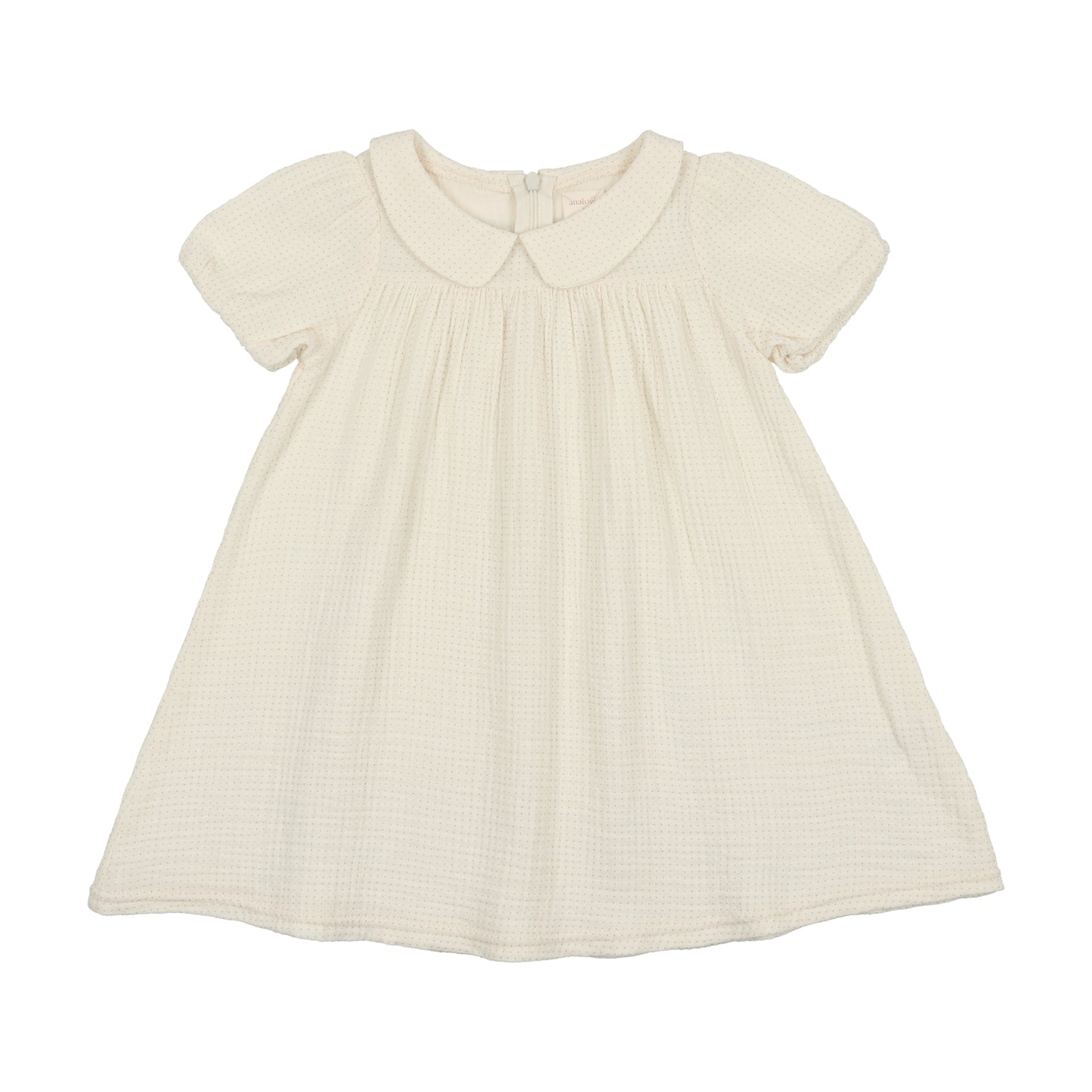 GAUZE DRESS- PINK DOT