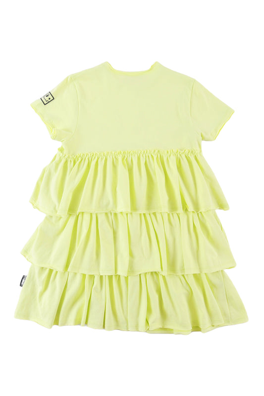 VERA SHADOW LIME Tiered Layers dress