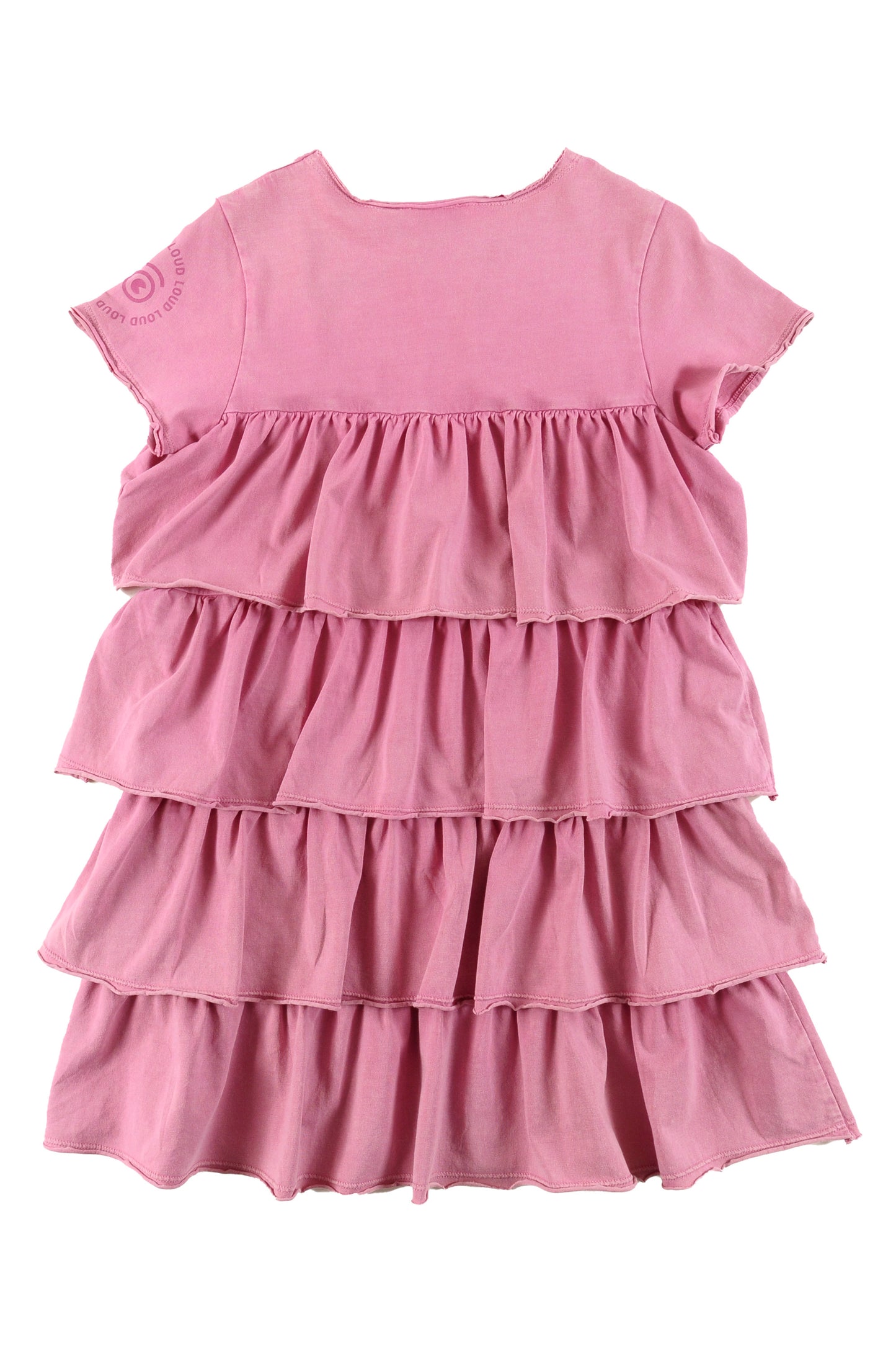 ESTATE AZALEA MARBLE DYE TIERED LAYERED DRESS