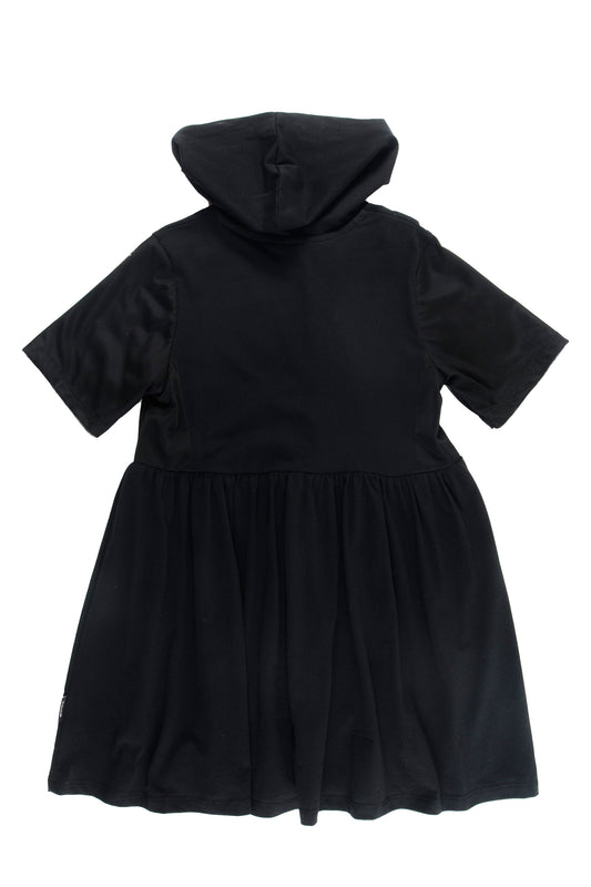 SPIAGGIA BLACK HOOD DRESS