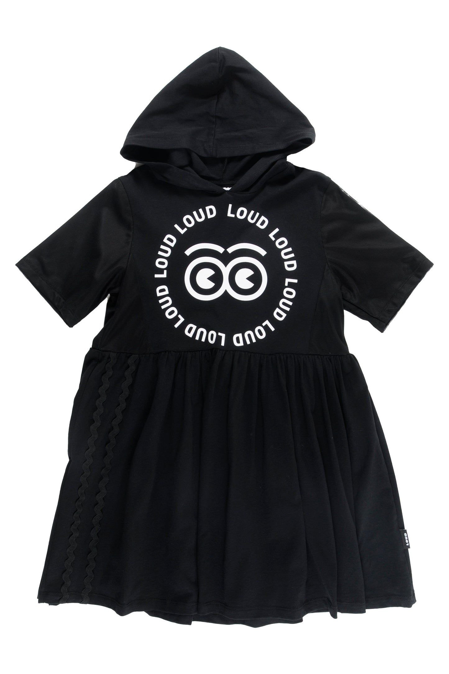SPIAGGIA BLACK HOOD DRESS