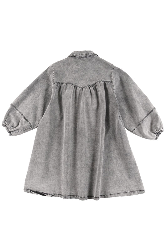 VALUE - Light Grey Stone Wash Dress