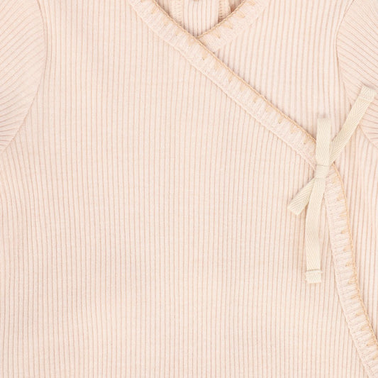 Pink Wrap Stitch Footie