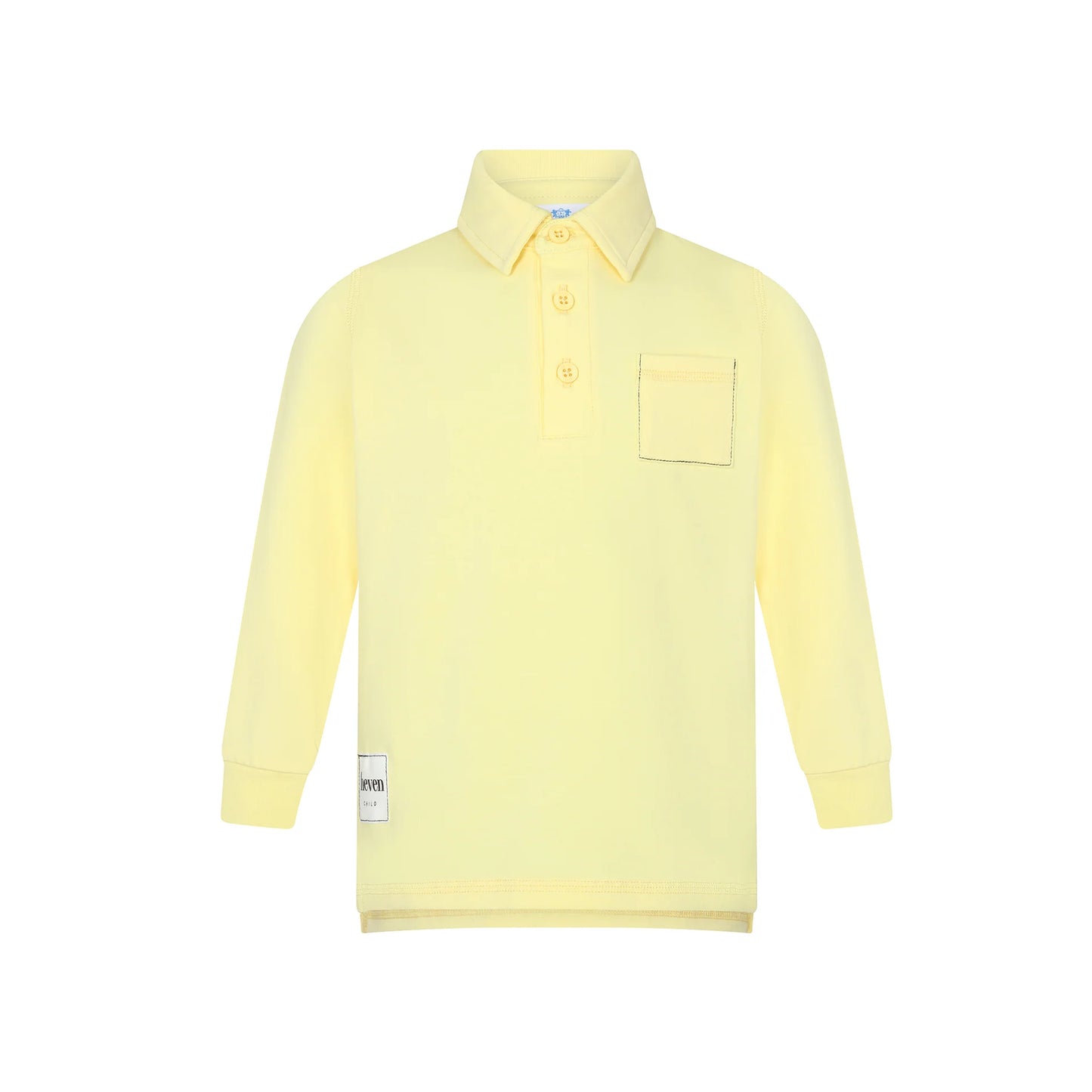 Boys Long Sleeve Polo- Yellow