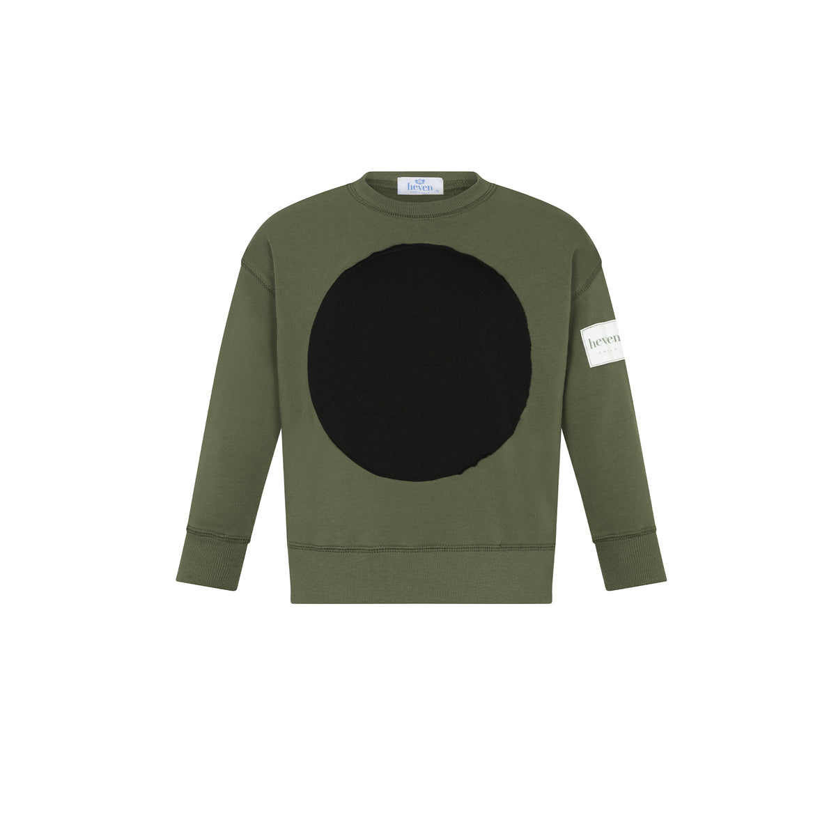Green Boys Circle Patch Sweatshirt