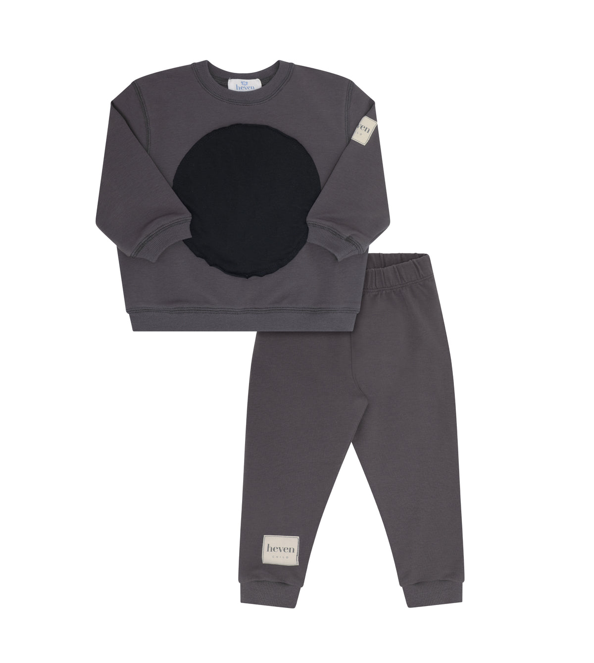 Grey Toddler Circle Patch Set