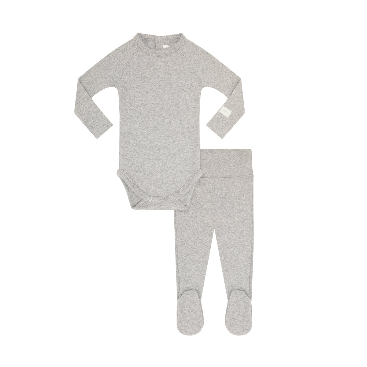 Heather Grey Baby Set