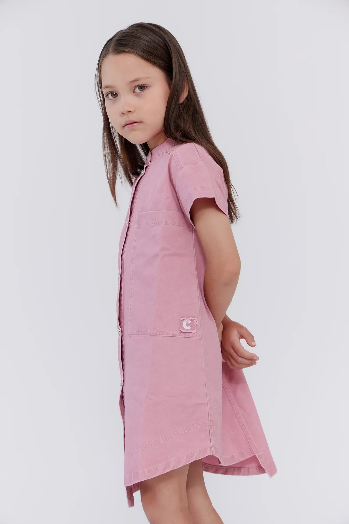 Pink Utility Shirt Dress