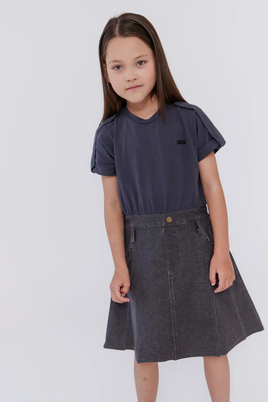 Grey Mix Media Dress