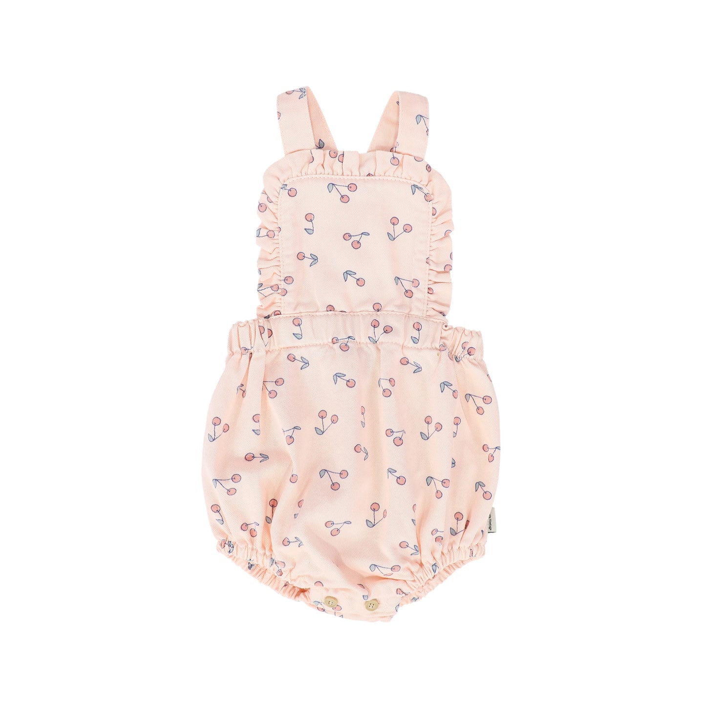 Cherries Print Twill Baby Overall