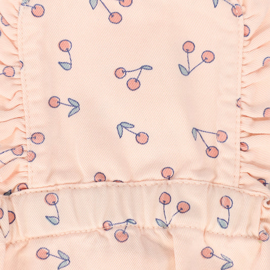 Cherries Print Twill Baby Overall
