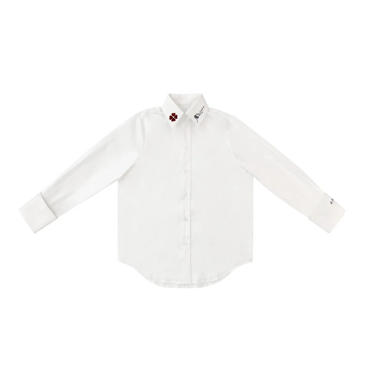WHITE Teen Embroidered Shirt