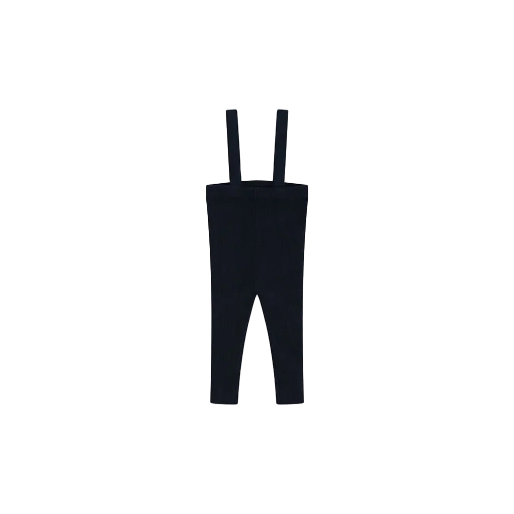 Navy Knit Suspenders