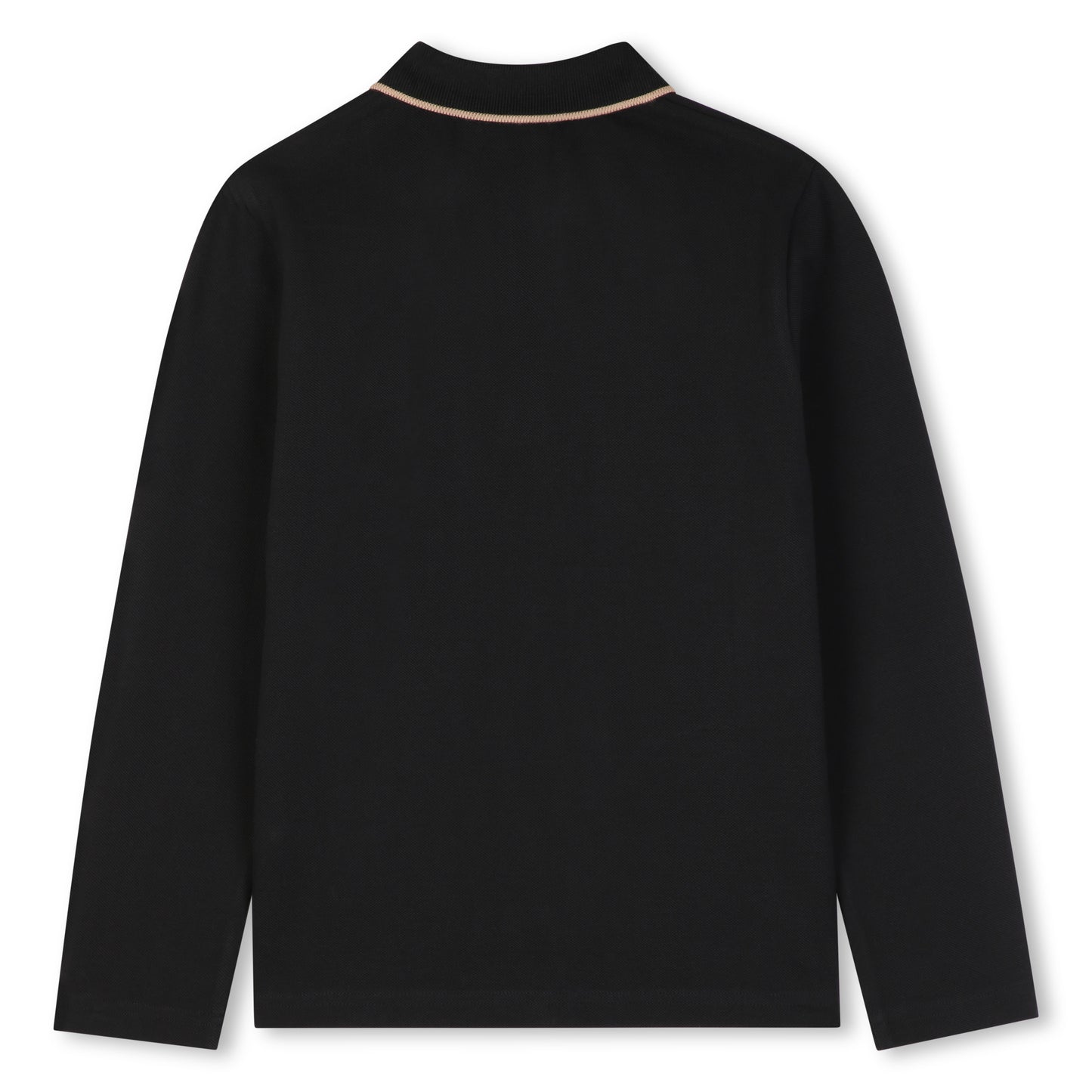 Black Long Sleeve Polo
