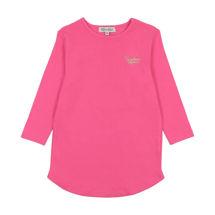 Girls long sleeve t-shirt Hot Pink
